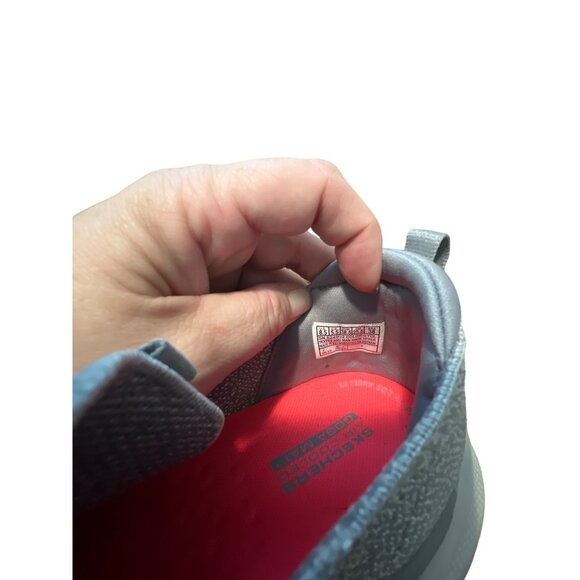 Skechers Womans Size 8.5 GOwalk 6 Hyper Pillar Slip-Ons Gray/Pink - Picture 9 of 9